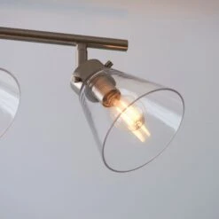 Delavin 4 Light Satin Nickel Semi Flush Spotlight Bar -Dunelm Cheap Lighting Store 30754843 alt04