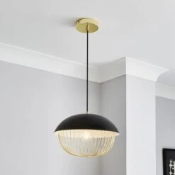 Emzo Black Pendant Light