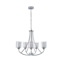Frankie 5 Light Semi Flush Ceiling Light -Dunelm Cheap Lighting Store 30755753 alt05