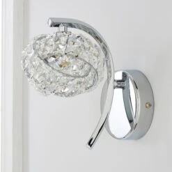 Set Of 2 Cecilie Glass Wall Lights -Dunelm Cheap Lighting Store 30762442 alt02