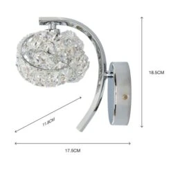 Set Of 2 Cecilie Glass Wall Lights -Dunelm Cheap Lighting Store 30762442 alt05