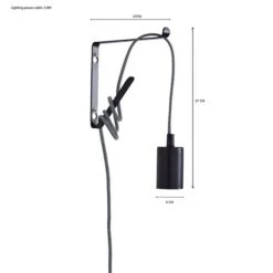 Set Of 2 Bradford Plug In Flex Wall Lights -Dunelm Cheap Lighting Store 30762451 alt05