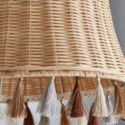 Fiesta Rattan Tassel Easy Fit Pendant Shade -Dunelm Cheap Lighting Store 30766256 alt02