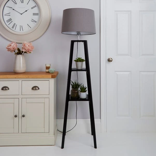 Beaumont Plant Stand Wooden Floor Lamp 9 Beaumont Plant Stand Wooden Floor Lamp - Image 9