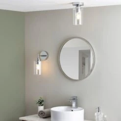 Fryer Bathroom Flush Ceiling Light -Dunelm Cheap Lighting Store 30789840 alt04