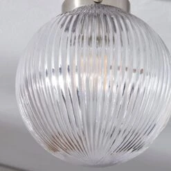 Broden Ribbed Bathroom Flush Ceiling Light -Dunelm Cheap Lighting Store 30789886 alt02