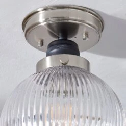 Broden Ribbed Bathroom Flush Ceiling Light -Dunelm Cheap Lighting Store 30789886 alt03
