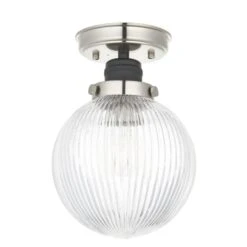 Broden Ribbed Bathroom Flush Ceiling Light -Dunelm Cheap Lighting Store 30789886 alt05