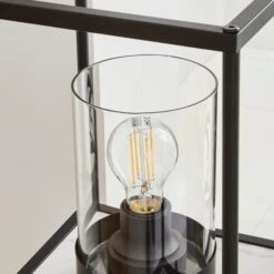 Aiko Black And Faux Marble Midi Shelved Floor Lamp -Dunelm Cheap Lighting Store 30802422 alt02