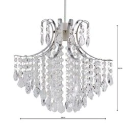 Sheridan Jewel Easy Fit Chandelier Pendant Shade -Dunelm Cheap Lighting Store 30823725 alt04