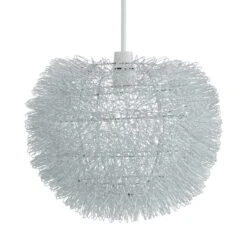 Urchin Ball Silver Easy Fit Pendant Shade -Dunelm Cheap Lighting Store 30831398 alt03