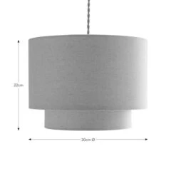Luna Two Tier Lamp Shade -Dunelm Cheap Lighting Store 30831614 alt07