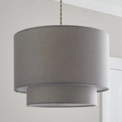 Luna Two Tier Lamp Shade -Dunelm Cheap Lighting Store 30831615 alt01