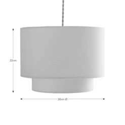 Luna Two Tier Lamp Shade -Dunelm Cheap Lighting Store 30831616 alt05