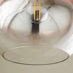 Nivala Metallic Ombre Copper Glass Easy Fit Pendant Shade -Dunelm Cheap Lighting Store 30831741 alt02