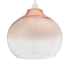 Nivala Metallic Ombre Copper Glass Easy Fit Pendant Shade -Dunelm Cheap Lighting Store 30831741 alt03