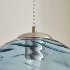 Aqua Glass Pendant Light -Dunelm Cheap Lighting Store 30831988 alt02