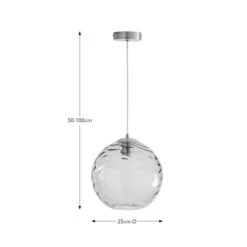Aqua Glass Pendant Light -Dunelm Cheap Lighting Store 30831988 alt04