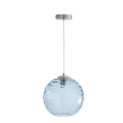 Aqua Glass Pendant Light -Dunelm Cheap Lighting Store 30831988 alt05