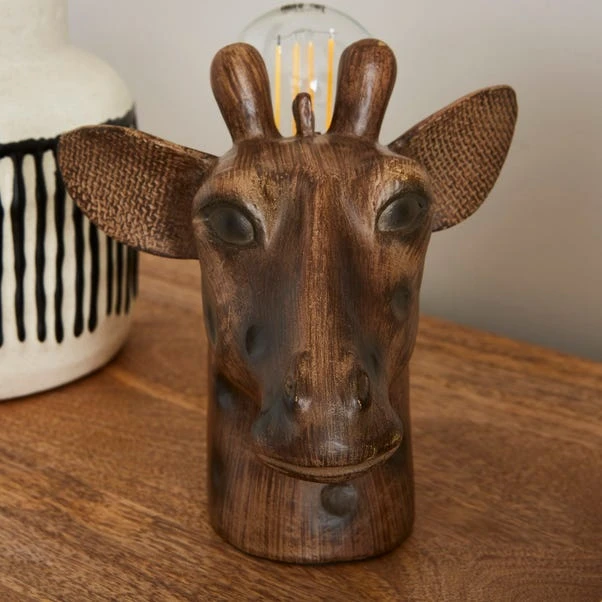 Giraffe Head Table Lamp 3 Giraffe Head Table Lamp - Image 3