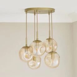 Alexis 5 Light Cluster Ceiling Light -Dunelm Cheap Lighting Store 30834020 alt03