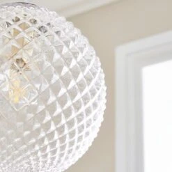 Vaughn Globe Glass Pendant Light -Dunelm Cheap Lighting Store 30834070 alt05