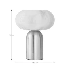 Lacey Alabaster Metal Touch Table Lamp 11 Lacey Alabaster Metal Touch Table Lamp -Dunelm Cheap Lighting Store 30868872 alt08