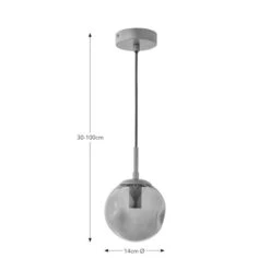 Alexis Glass Adjustable Ceiling Light -Dunelm Cheap Lighting Store 30869076 alt08