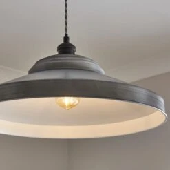 Spun Metal Easy Fit Pendant Shade -Dunelm Cheap Lighting Store 30869130 alt02