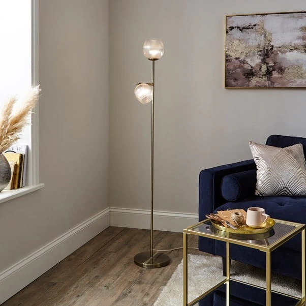 Cassia Pressed Glass Mother And Child Adjustable Floor Lamp 1 Cassia Pressed Glass Mother And Child Adjustable Floor Lamp