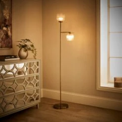 Cassia Pressed Glass Mother And Child Adjustable Floor Lamp 8 Cassia Pressed Glass Mother And Child Adjustable Floor Lamp -Dunelm Cheap Lighting Store 30869563 alt01