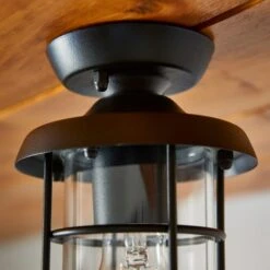 Barker Industrial Indoor Outdoor Flush Ceiling Light -Dunelm Cheap Lighting Store 30869648 alt03