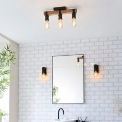 Fulton Industrial Bathroom Wall Light -Dunelm Cheap Lighting Store 30869664 alt09