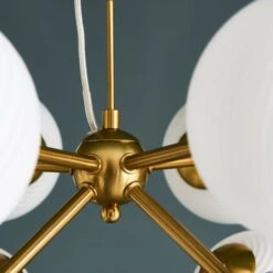 Swirl 10 Light Ceiling Light -Dunelm Cheap Lighting Store 30869675 alt03