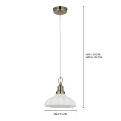 Ashwell Traditional Bathroom Pendant Light -Dunelm Cheap Lighting Store 30869697 alt08