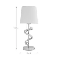 Palais 2 Light Metal Table Lamp -Dunelm Cheap Lighting Store 30870075 alt08