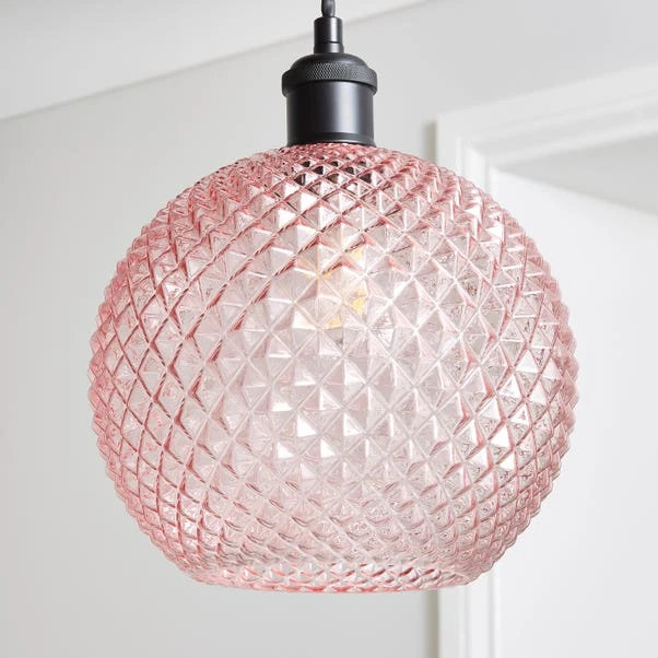 Elodie Faceted Glass Easy Fit Pendant Shade 1 Elodie Faceted Glass Easy Fit Pendant Shade
