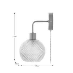 Elodie Plug In Wall Light -Dunelm Cheap Lighting Store 30870140 alt09