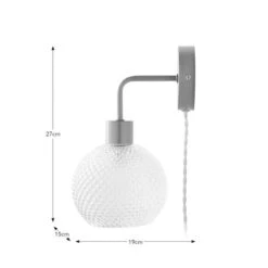 Elodie Plug In Wall Light -Dunelm Cheap Lighting Store 30870141 alt08