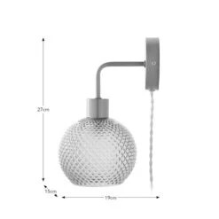 Elodie Plug In Wall Light -Dunelm Cheap Lighting Store 30870142 alt08