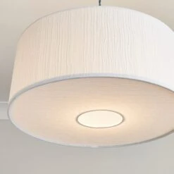 Rippled Paper Shallow Diffuser Drum Lamp Shade -Dunelm Cheap Lighting Store 30870734 alt02