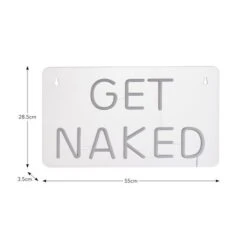 Get Naked Neon Sign 9 Get Naked Neon Sign -Dunelm Cheap Lighting Store 30873302 alt08
