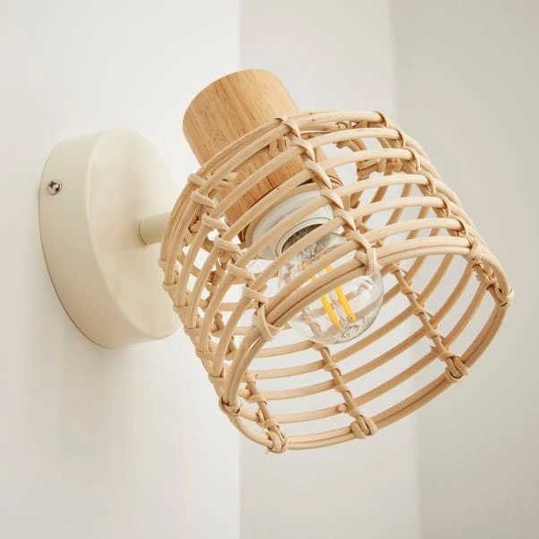 Emil Rattan Adjustable Wall Light 3 Emil Rattan Adjustable Wall Light - Image 3