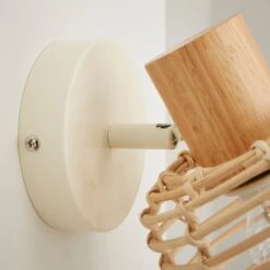 Emil Rattan Adjustable Wall Light 9 Emil Rattan Adjustable Wall Light -Dunelm Cheap Lighting Store 30894607 alt03