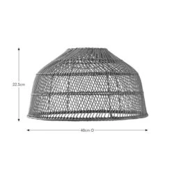 Andre Rattan Easy Fit Pendant Shade -Dunelm Cheap Lighting Store 30894858 alt08