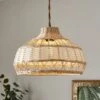 Carmen Rattan Easy Fit Pendant Shade