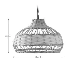 Carmen Rattan Easy Fit Pendant Shade -Dunelm Cheap Lighting Store 30894859 alt08