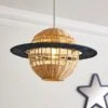 Saturn Rattan Easy Fit Pendant Shade