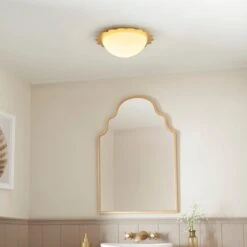 Scalloped Edge Bathroom Flush Ceiling Light 11 Scalloped Edge Bathroom Flush Ceiling Light -Dunelm Cheap Lighting Store 30894919 alt09
