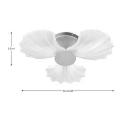 Shell Coastal Bathroom Flush Ceiling Light -Dunelm Cheap Lighting Store 30894925 alt08